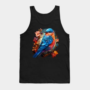 Eastern Bluebird Rainbow Tank Top